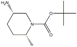 tert-butyl cis-5-amino-2-methylpiperidine-1-carboxylate Struktur