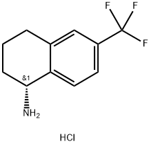 (1R)-6-(TRIFLUOROMETHYL)-1,2,3,4-TETRAHYDRONAPHTHYLAMINE HYDROCHLORIDE Struktur