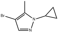 4-Bromo-5-methyl-1-cyclopropyl-1H-pyrazole Struktur