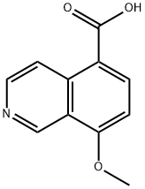 8-methoxyisoquinoline-5-carboxylic acid Struktur