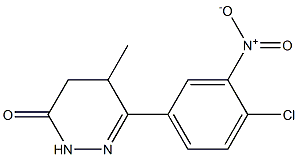 6-(4-chloro-3-nitrophenyl)-5-methyl-2,3,4,5-tetrahydropyridazin-3-one Struktur