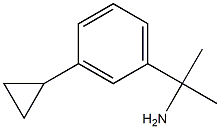 2-(3-CYCLOPROPYLPHENYL)PROPAN-2-AMINE Struktur