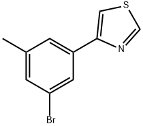 3-Methyl-5-(thiazol-4-yl)bromobenzene Struktur