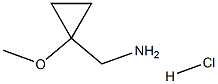 (1-methoxycyclopropyl)methanamine hydrochloride Struktur