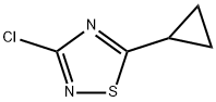 3-chloro-5-cyclopropyl-1,2,4-thiadiazole Struktur