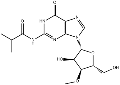 N2-iso-Butyroyl-3'-O-methylguanosine Struktur