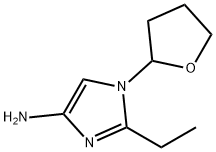 1-(Oxolan-2-yl)-2-ethylimidazol-4-amine Struktur