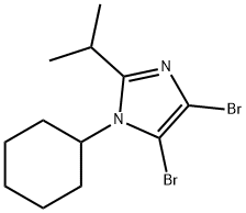 4,5-Dibromo-1-cyclohexyl-2-(iso-propyl)-1H-imidazole, 1622839-11-5, 結(jié)構(gòu)式