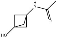 N-{3-hydroxybicyclo[1.1.1]pentan-1-yl}acetamide Struktur