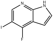 4-fluoro-5-iodo-1H-pyrrolo[2,3-b]pyridine Struktur