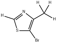 5-Bromo-4-methylthiazole-d4 Struktur