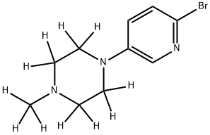 2-Bromo-5-[(N-methylpiperazin-d11)-1-yl]pyridine Struktur