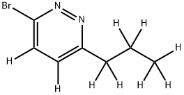 3-Bromo-6-(n-propyl)pyridazine-d9 Struktur