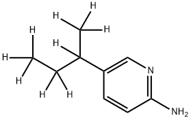 2-Amino-5-(sec-butyl-d9)-pyridine Struktur