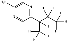 2-Amino-5-(sec-butyl-d9)-pyrazine Struktur