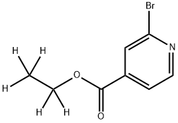 2-Bromo-4-(ethoxy-d5-carbonyl)-pyridine Struktur