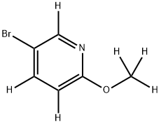 3-Bromo-6-(methoxy)pyridine-d6 Struktur