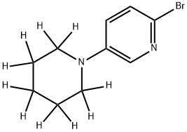 2-Bromo-5-(piperidino-d10)-pyridine Struktur