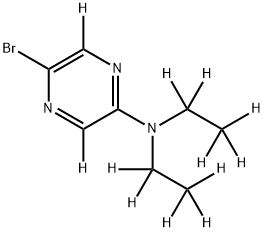 2-Bromo-5-(diethylamino)pyrazine-d12 Struktur