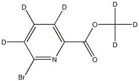 2-Bromo-6-(methoxycarbonyl)pyridine-d6 Struktur