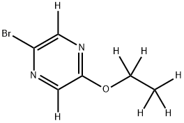 2-Bromo-5-ethoxypyrazine-d7 Struktur