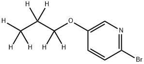 2-Bromo-5-(n-propoxy-d7)-pyridine Struktur