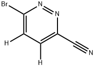 3-Bromo-6-cyanopyridazine-d2 Struktur