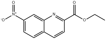 2-Quinolinecarboxylic acid, 7-nitro-, ethyl ester Struktur