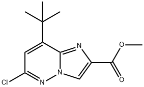 Methyl 8-(tert-butyl)-6-chloroimidazo[1,2-b]pyridazine-2-carboxylate Struktur