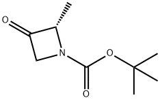 tert-butyl (2S)-2-methyl-3-oxoazetidine-1-carboxylate Struktur