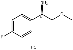 (1R)-1-(4-FLUOROPHENYL)-2-METHOXYETHAN-1-AMINE HYDROCHLORIDE Struktur