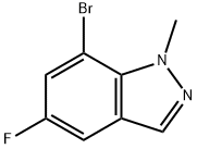 7-Bromo-5-fluoro-1-methyl-1H-indazole Struktur