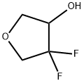 4,4-difluorotetrahydrofuran-3-ol Struktur