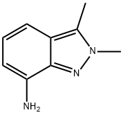 2H-Indazol-7-amine, 2,3-dimethyl- Struktur