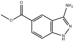 methyl 3-amino-1H-indazole-5-carboxylate Struktur