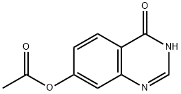 4-hydroxyquinazolin-7-yl acetate Struktur