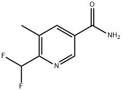 6-(Difluoromethyl)-5-methylpyridine-3-carboxamide Structure