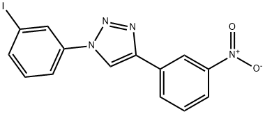 (1-(3-Iodophenyl)-4-(3-Nitrophenyl)-1,2,3-Triazole) Struktur