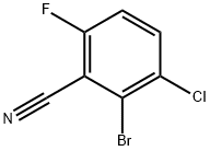 2-Bromo-3-chloro-6-fluorobenzonitrile Structure