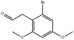 Benzeneacetaldehyde, 2-bromo-4,6-dimethoxy- Struktur