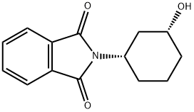 2-((1S,3R)-3-hydroxycyclohexyl)isoindoline-1,3-dione Struktur