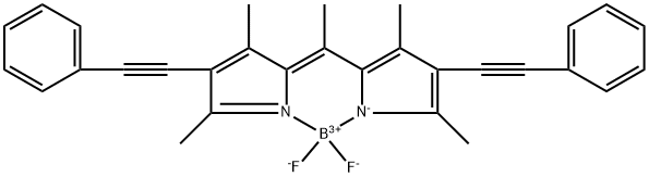 1,3,5,7,8-Pentamethyl-2,6-di(phenylethynyl)-4,4-difluoro-4-bora-3a,4a-diaza-s-indacene, 97% Struktur