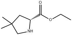 (R)-4,4-Dimethyl-pyrrolidine-2-carboxylic acid ethyl ester Struktur