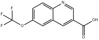 6-(trifluoromethoxy)quinoline-3-carboxylic acid Struktur