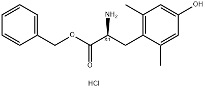 (2,6-dimethyl)-L-tyrosine benzyl ester hydrochloride Struktur