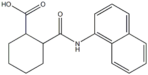 2-[(1-naphthylamino)carbonyl]cyclohexanecarboxylic acid Struktur