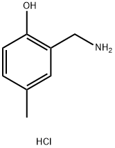 2-(aminomethyl)-4-methylphenol hydrochloride Struktur