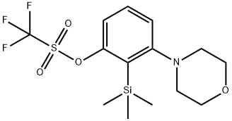 3-Morpholino-2-(trimethylsilyl)phenyl Trifluoromethanesulfonate Struktur