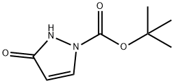 tert-butyl 3-oxo-2,3-dihydro-1H-pyrazole-1-carboxylate Struktur