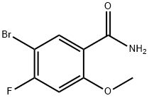 5-Bromo-4-fluoro-2-methoxy-benzamide Struktur